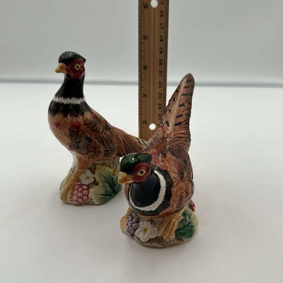 1990s Fitz and Floyd Pheasant Salt and Pepper Shakers - a Pair - Picture 14 of 16